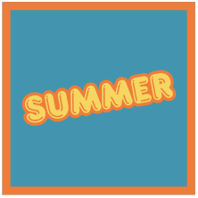Postcard - Blue summer
